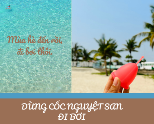 Dùng cốc nguyệt san có đi bơi được không?